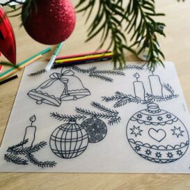 Herkleurbare placemat | Kerstversiering