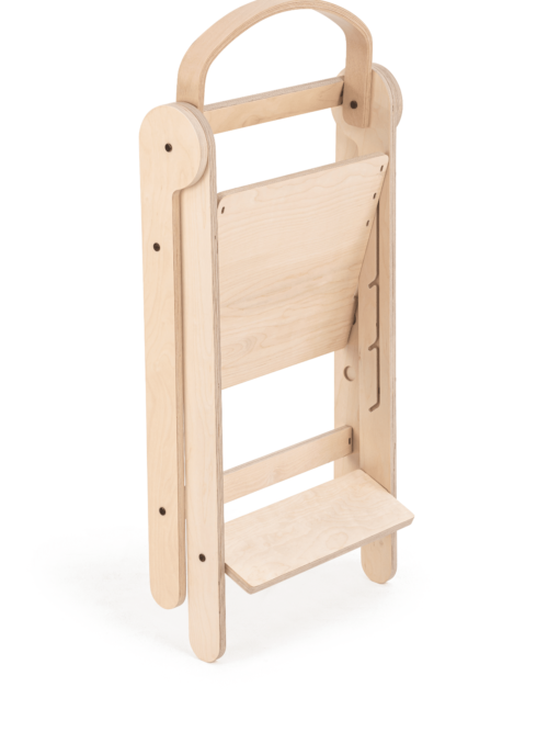 Mamatoyz | Houten opvouwbare leertoren | Naturel | Montessori - Afbeelding 2